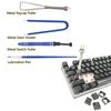 4pcs/set Lube Brush Tweezer Switch Stem Holder Lube Tool Collection For Mechanical Keyboard With Bag 3