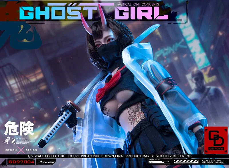 In Stock GDTOYS GD97004 1 6 GHOST GIRL Tactical Oni Figure Model 12 Female Soldier Action