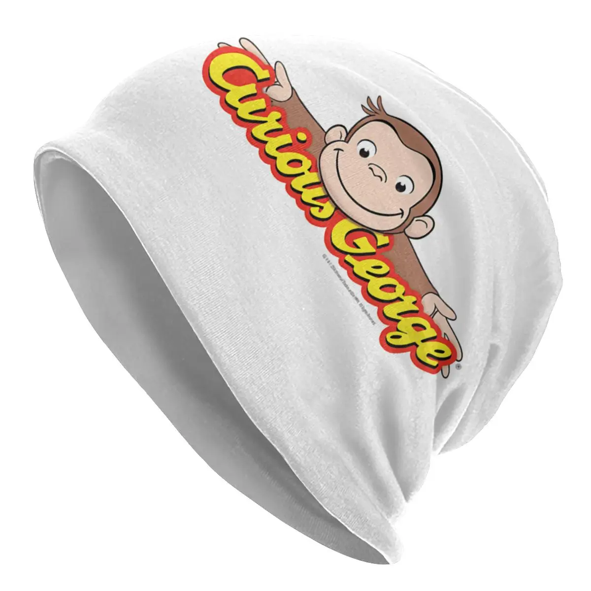 

Curious George Cute Funny Bonnet Homme Fashion Knitted Hat For Men Women Autumn Winter Warm Beanies Caps