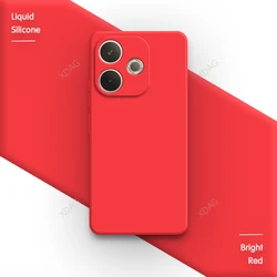 Premium Soft Silicone Square Phone Case - High-Quality Back Cover for OPPO A5 5G Energy (Bright Red)