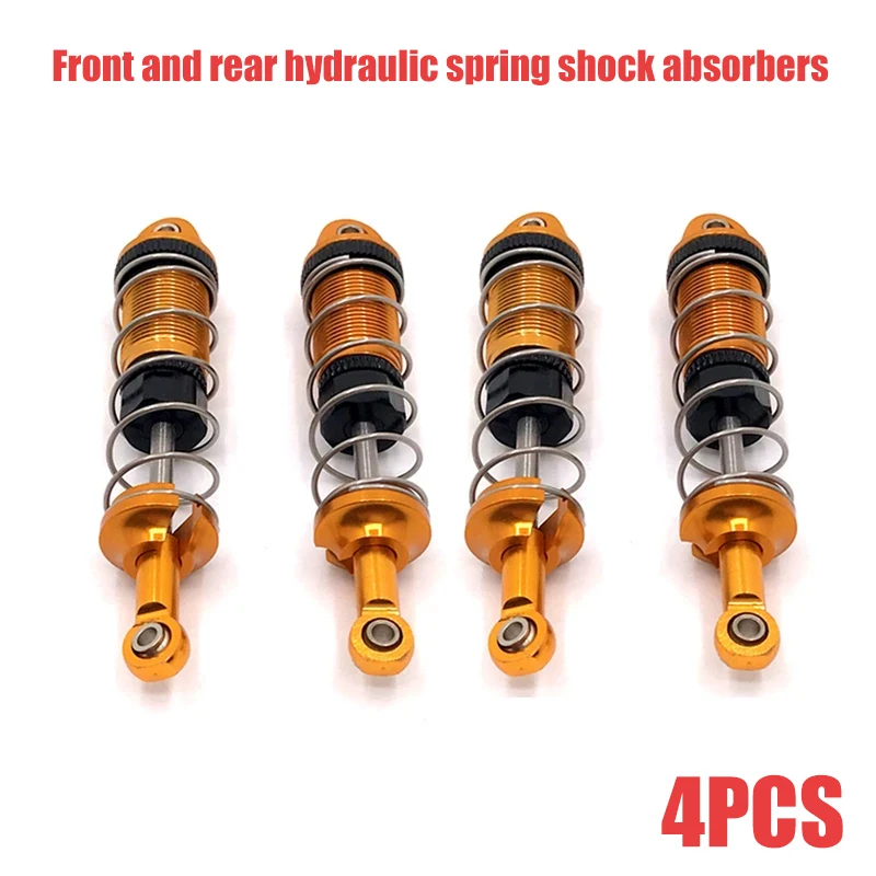 Enhanced RC Car Metal Upgrade Front and Rear Hydraulic Spring Shock Absorbers