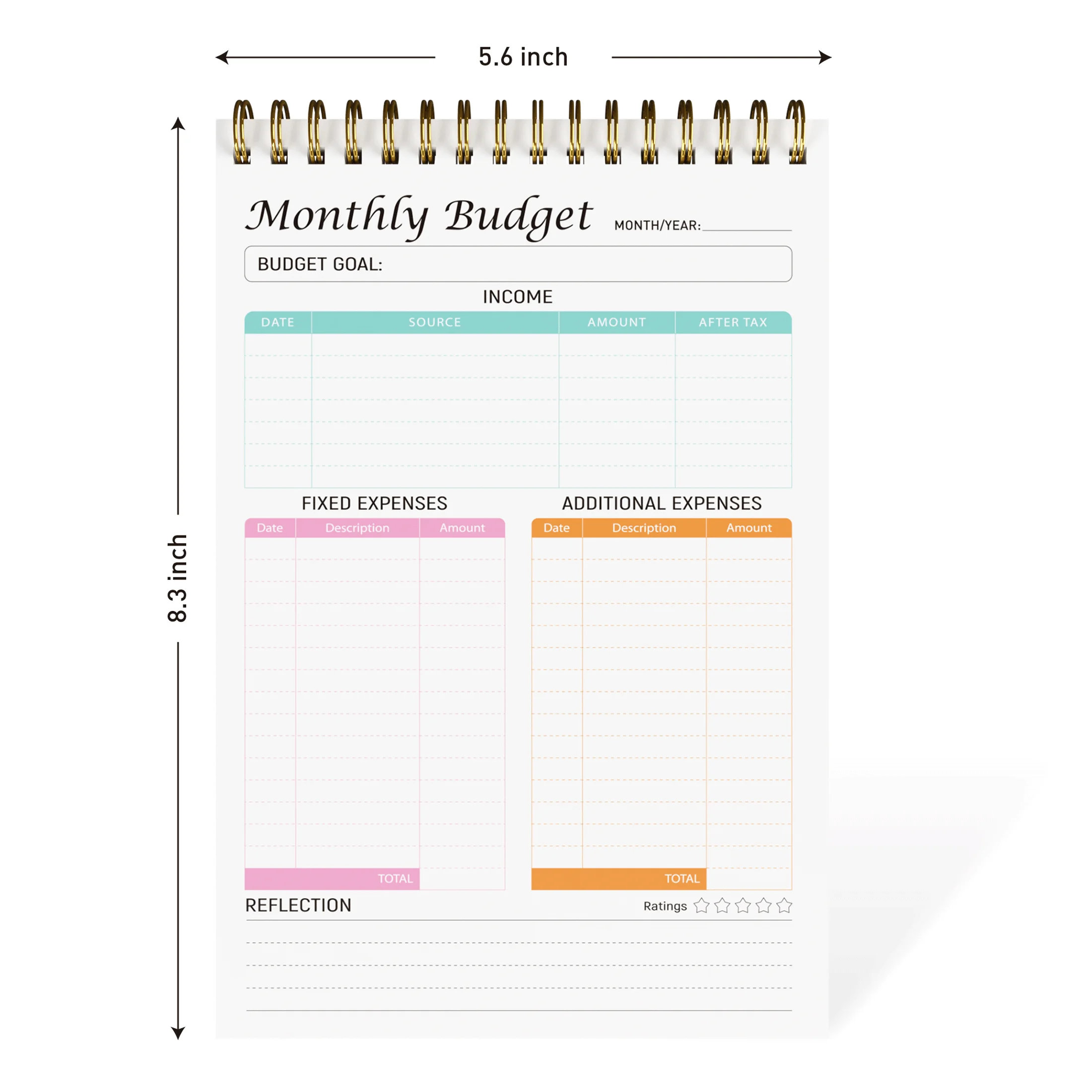 1 pezzo mensile Budget Planner blocco note-taccuino Tracker spese. Agenda  finanziaria e libro di account, A5(5.6x8.3 pollici), carta da 100g/mq -  AliExpress