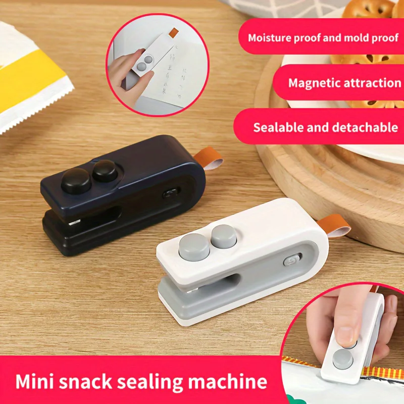 Electric Heat Bag Sealing Machine USB Charging magnetic attraction 2in1 Seal Cutting Handheld Plastic Bag Heat Sealer 2026 3