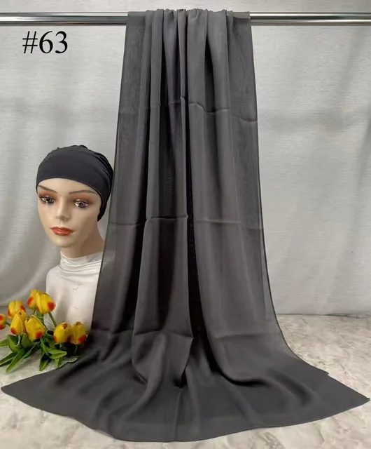 Mini Hijab Modal avec sous-bonnet – Ensemble Basique Extensible, Foulard Fin et Respirant, Protection Solaire, Voile 165*50cm