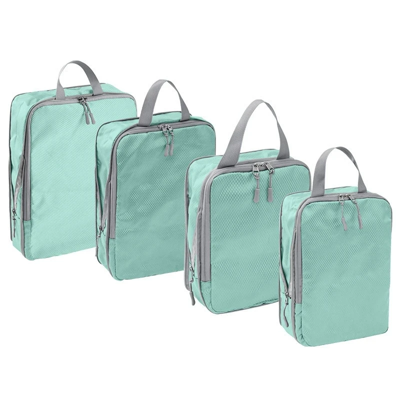Enhanced Travel Compression Packing Cubes and Waterproof Storage Set