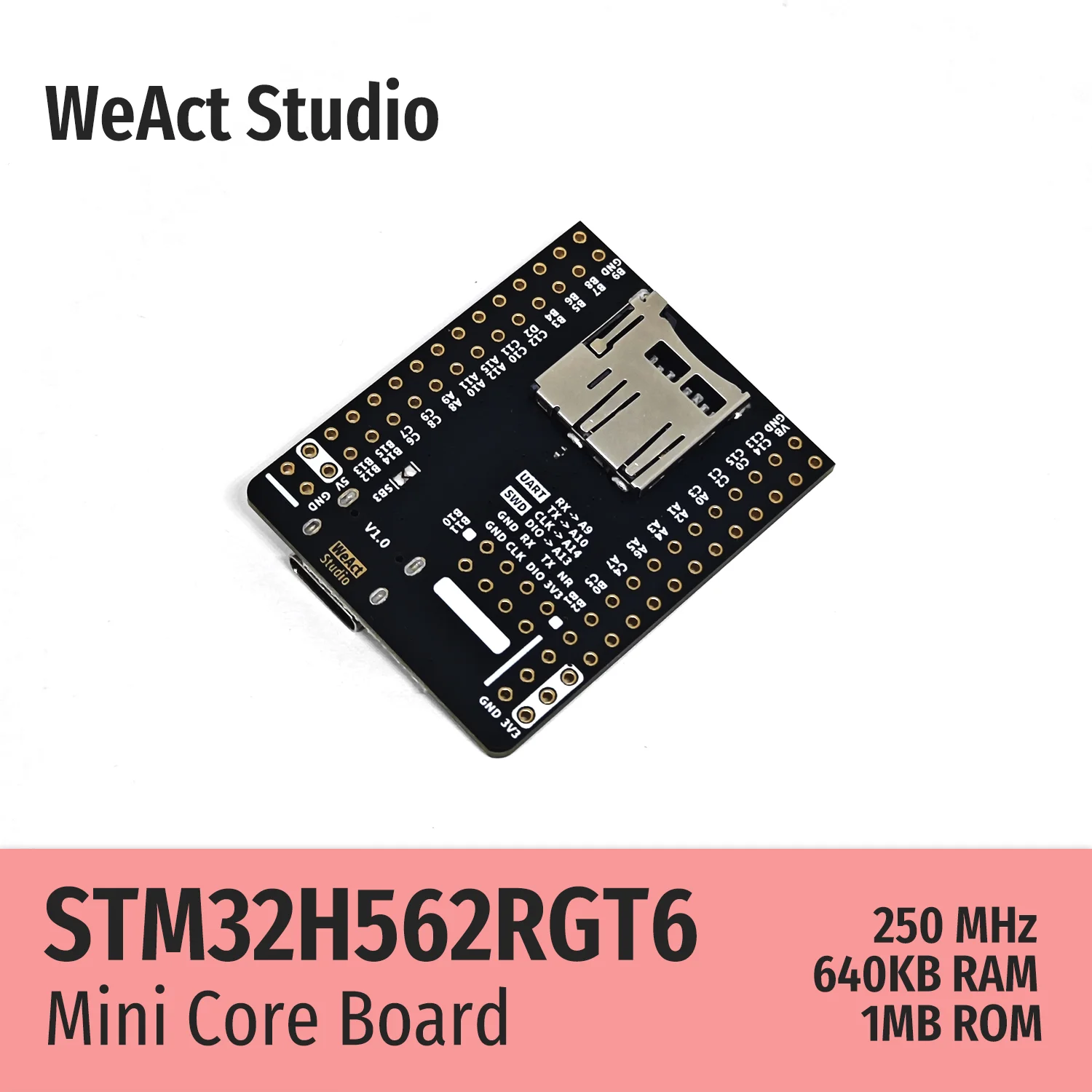 WeAct STM32H562RGT6 STM32H562RG STM32H562 STM32H5 STM32 Core Board Demo Board 2