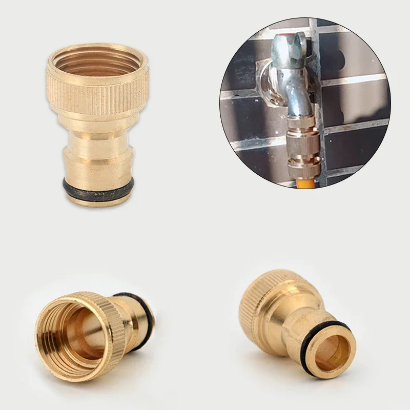 Kit di riparazione per tubi flessibili da giardino Adattatore per rubinetto in ottone Connettore per tubo dell'acqua per tubo da giardino Sostituzione raccordi per tubi in ottone Adattatore per tubi