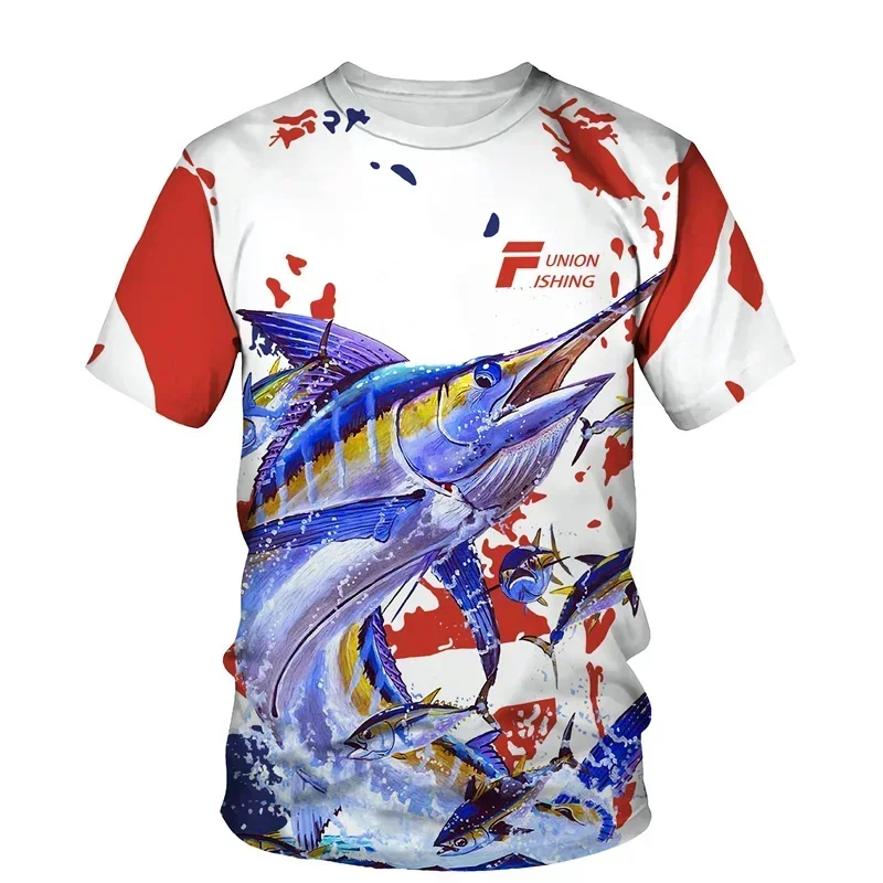 T-shirt Guy Harvey – Poisson Camouflage – Homme – Taille M – Manches Courtes