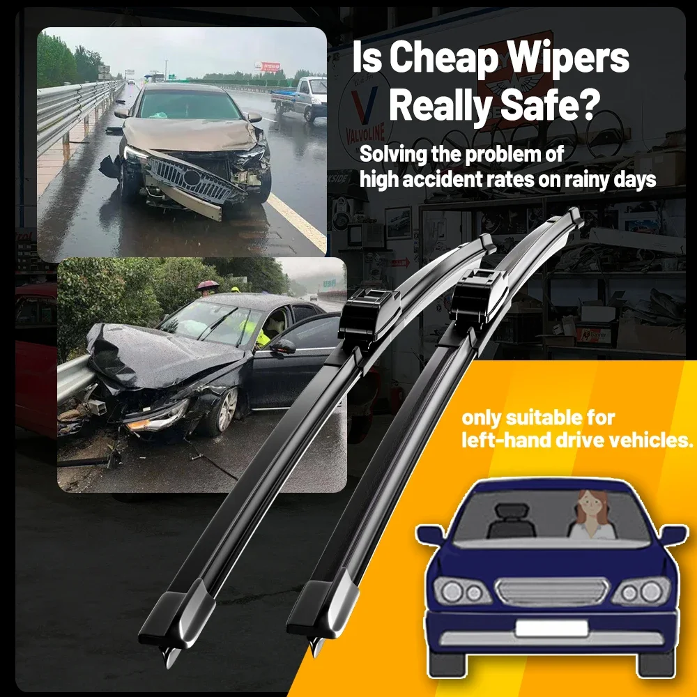 شفرات الممسحة الأمامية لمرسيدس بنز W204 W212 W218...