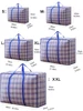 1PC multifunctional woven bag Large capacity foldable clothing quilt storage bag portable moving bag dust 3