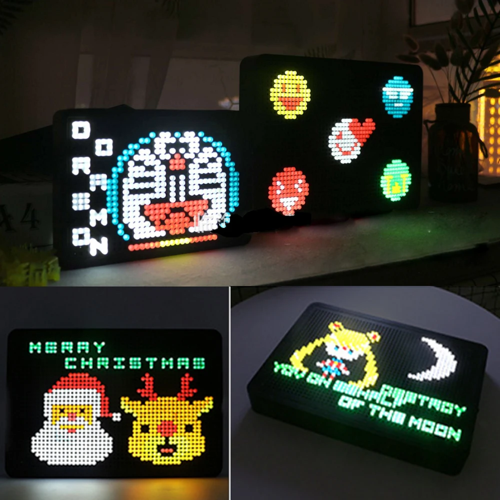 LED Combination Light Box Creative 5V USB/Battery Power Night Lamp DIY Puzzle Alphabet Light Box A4 A5 Colorful Message Board
