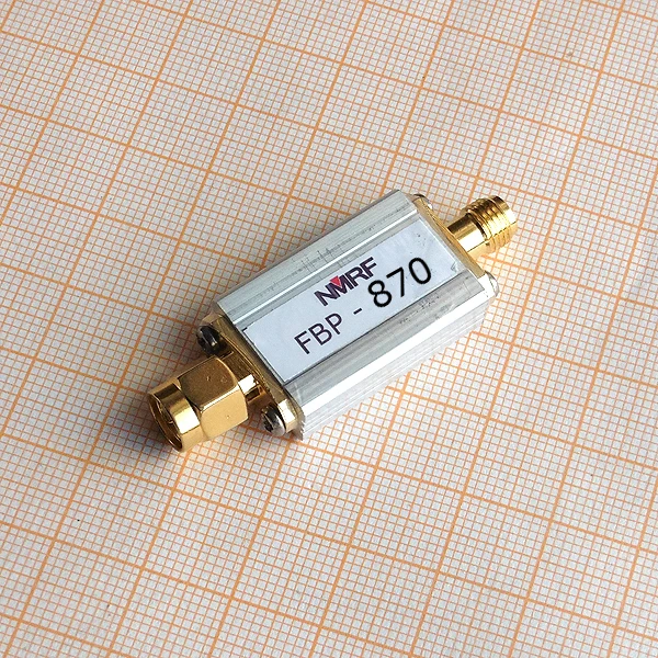 

870(840~900)MHz Bandpass Filter, Ultra-Small Size, SMA Interface