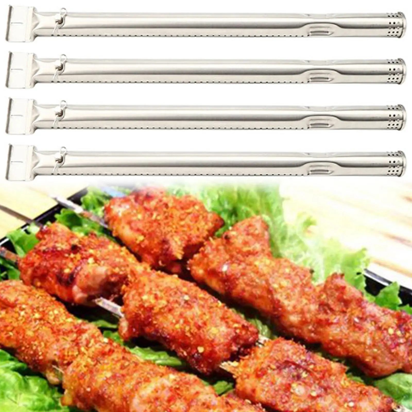 BBQ Gas Grill Burner Tube Pipe 16" for Charbroil 463212511 463215512 466244012 466246910 463246909 463246910 463241414 463243812