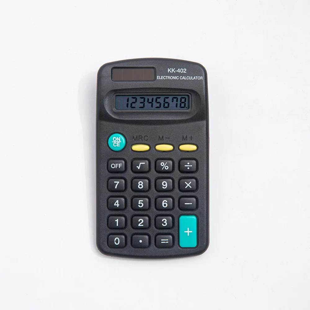 8桁ミニポケット電卓 大型LEDディスプレイ キャンディーカラー 標準機能電卓 静音8桁電卓 ギフト
