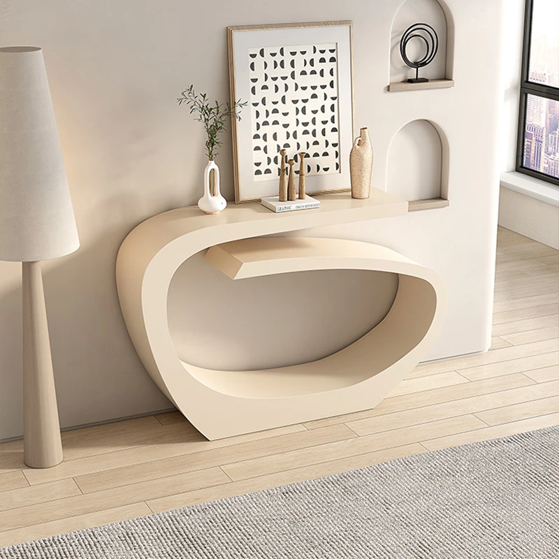 

European Metal Corridor Special-Shaped Decorative Console Tables Light Creative Living Room Table For Partition