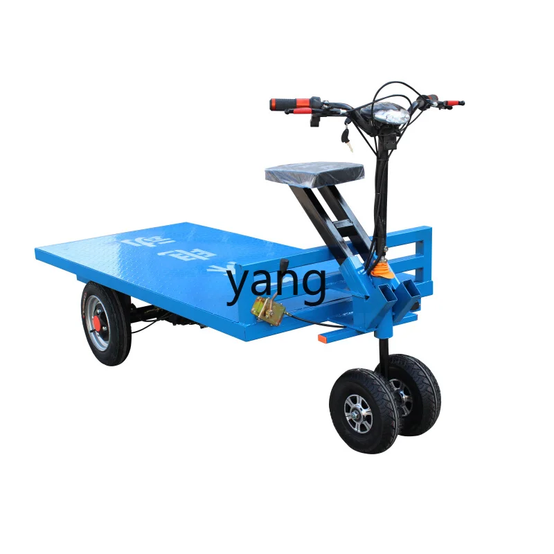 

CX Electric Flat Truck Truck Upside down Donkey Three Four-Wheel Truck Construction Site Greenhouse Hand Push Pull Trailer