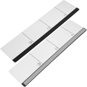 메시지 보드 컴퓨터 화면 알림 노트북 모니터 메모 거치대 플라스틱 투명, 2 개