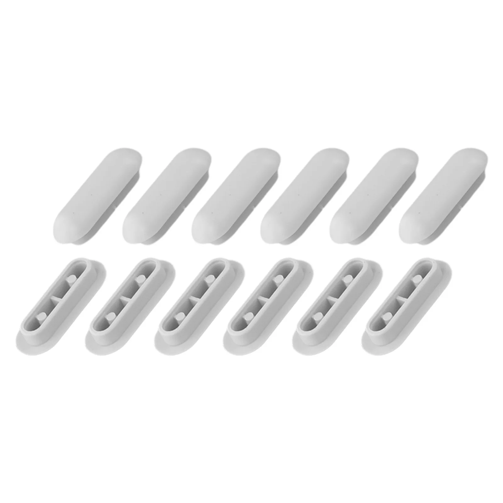 

12pcs Toilet Seat Buffer Toilet Seat Bumpers Seat Top Cover Cushion Stopper White Bathroom Accessories Gaskets