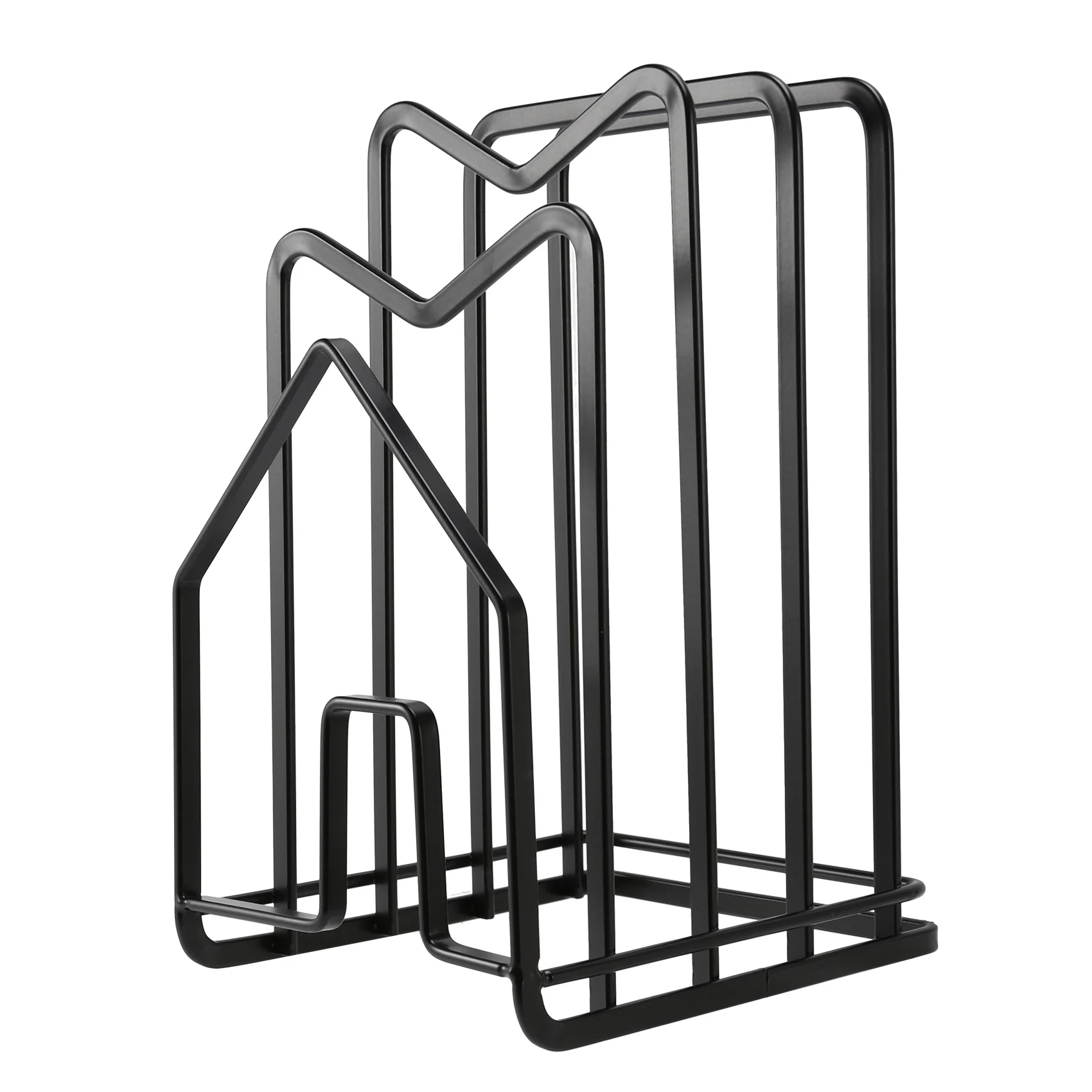 

Chopping Board Organizer Stand Holder Cutting Board Rack Kitchen Countertop Pots Pan Lids Rack Organizer Flat Steel