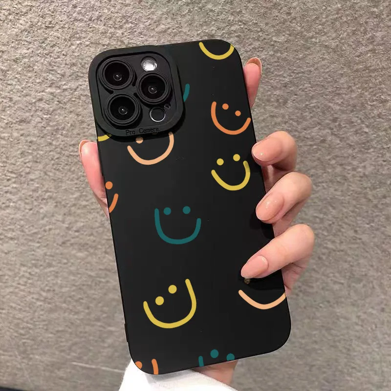 Cute Smile Heart Design Candy Soft Silicone Phone Case Cover