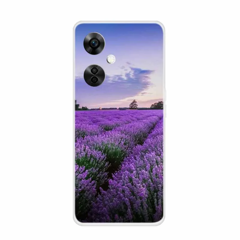 Clear Wolf Design Soft TPU Silicone Phone Cover - Transparent Etui for OnePlus Nord CE 3 Lite