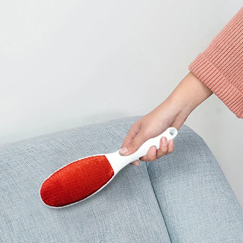 2 Sided Reusable Electrostatic Woolbrush Dog Cat Pet Hair Remover Fabric Shaver Brush