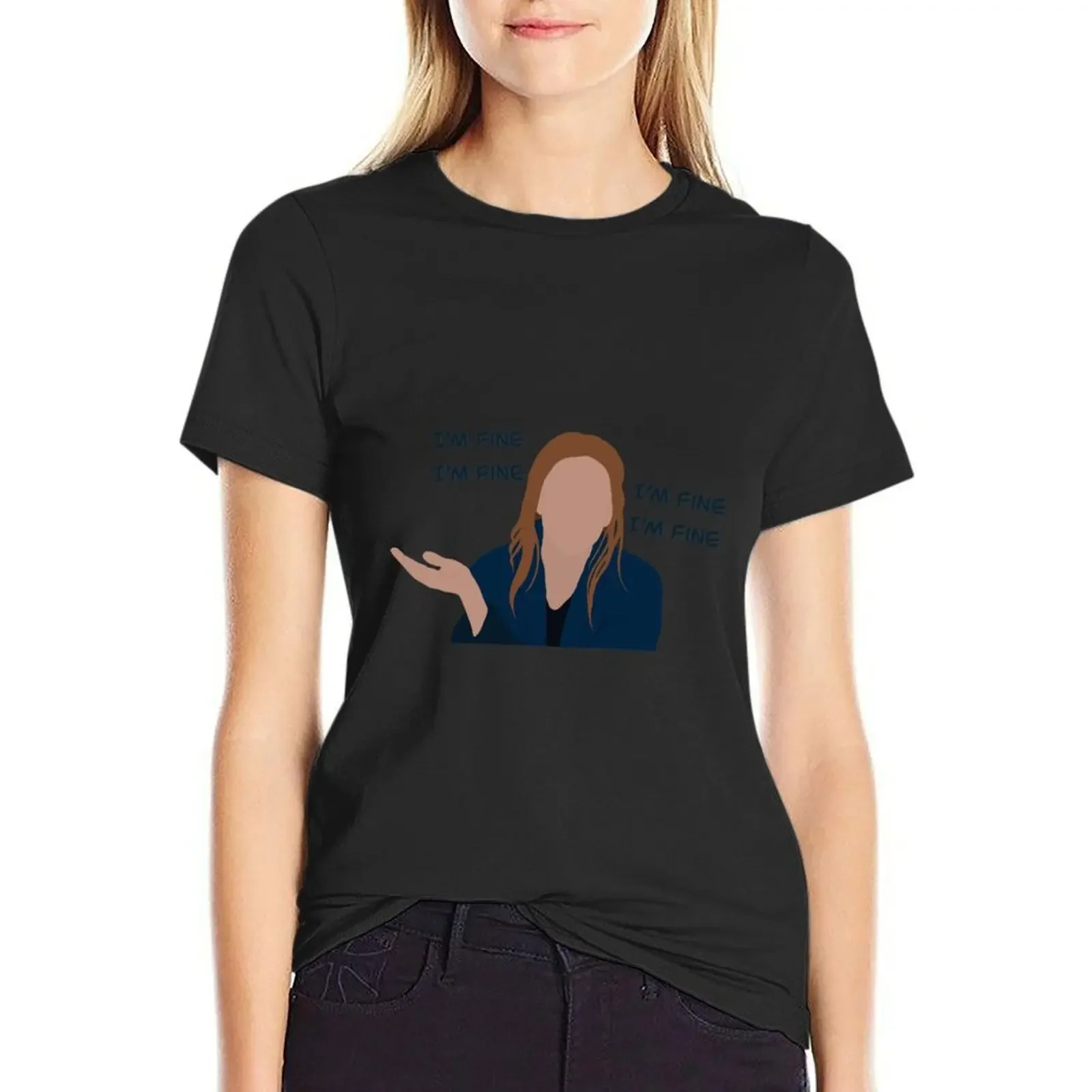 

Wanda 'I'm Fine' T-Shirt aesthetic clothes summer tops summer top anime clothes designer clothes Women luxury