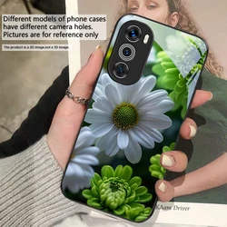 Purple Tulip Pattern Glass Phone Case - Motorola Moto G Play (2023) (HIBL - IBL2508012)