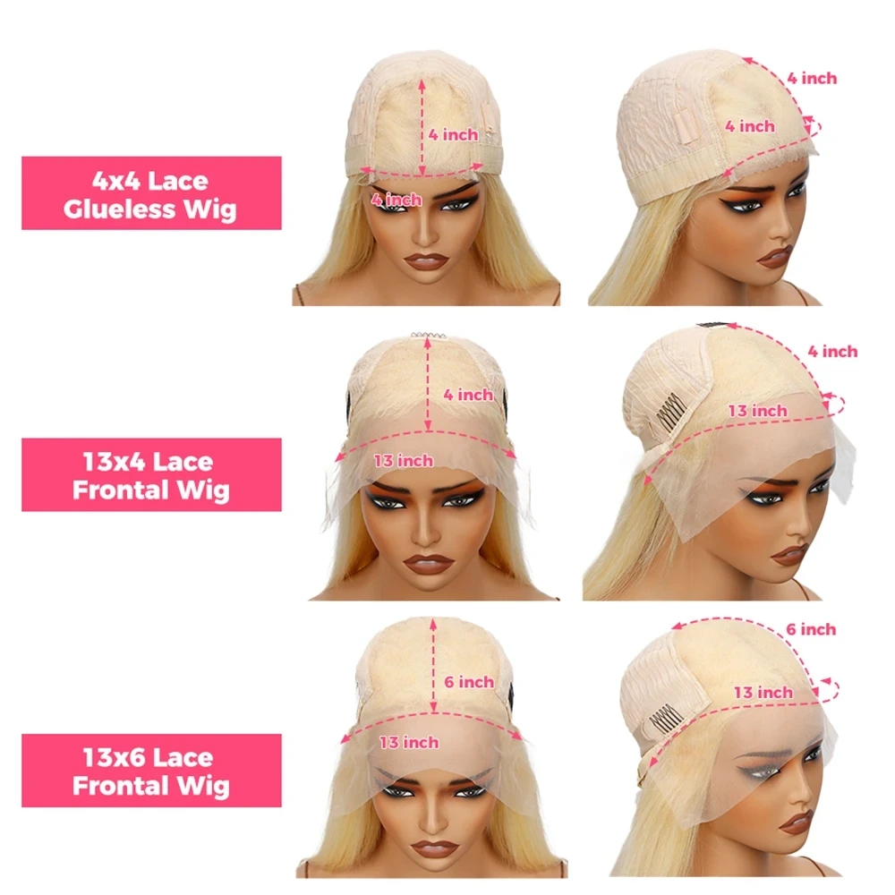 30 32 Inch 613 Honey Blonde Body Wave 13x4 HD Lace Frontal Human Hair Wigs Brazilian Colored Glueless Wig For Women