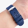 Premium Soft Rubber Waffle Watchband 20mm 22mm Replacement Strap for Seiko Water Ghost Sport Watchband Black Green Wristband 4
