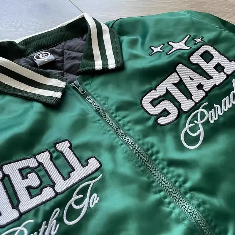 Hellstar PATH TO PARADISE BOMBER JACKET Heavy embroidered cotton jacket for men and women 6