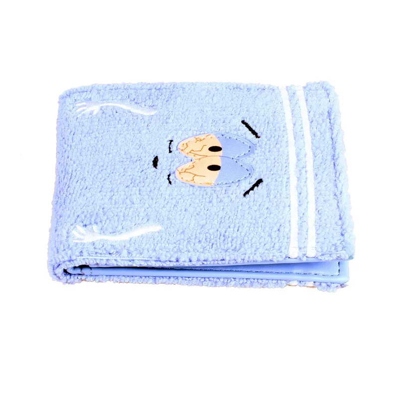 Short, funny, simple towel cloth, embroidered anime, fashionable wallet, designer, personalized ID card holder