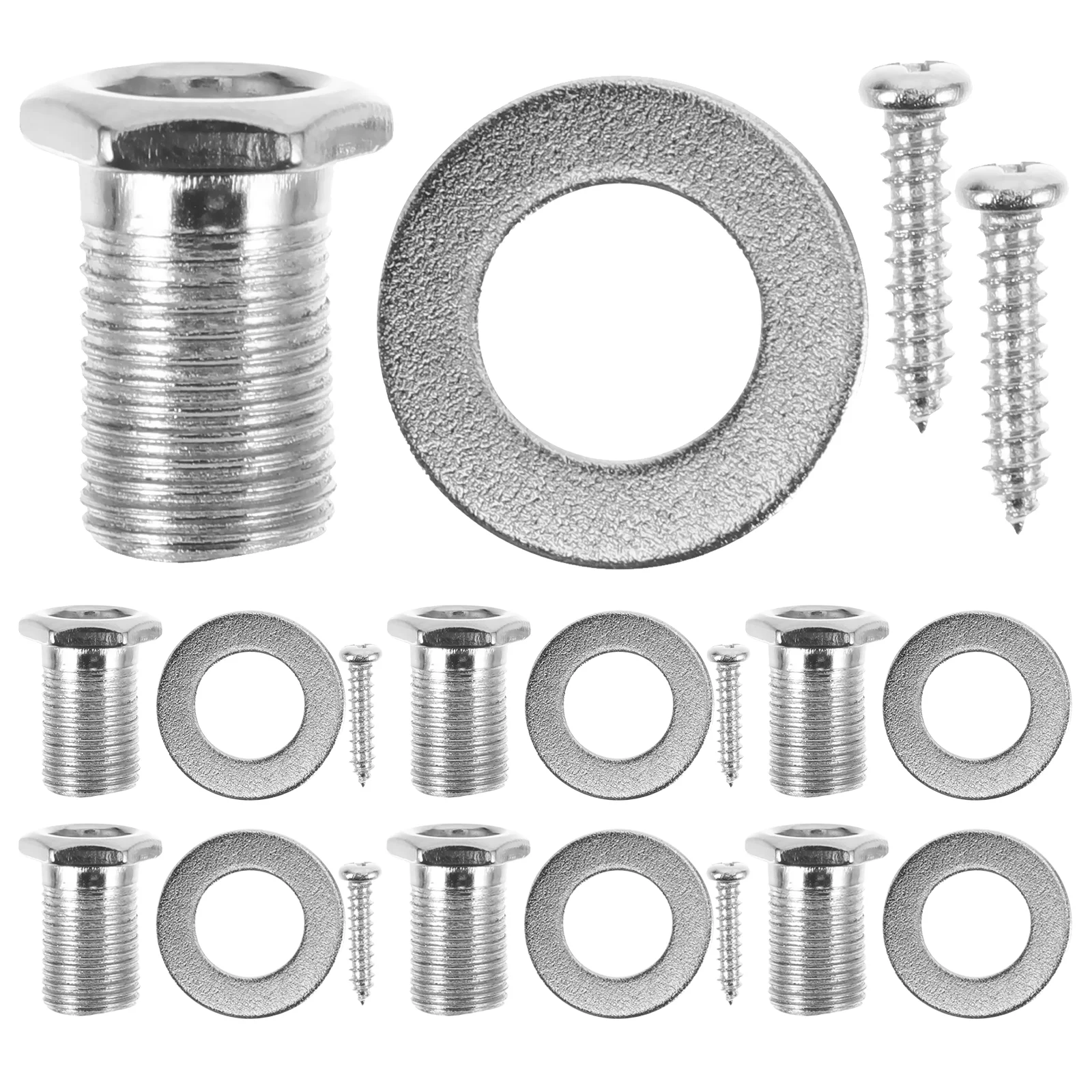 

6 Sets Guitar Nuts Screws And Washers Set Guitar Tuning Nuts Acoustic Guitar Accessories