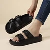 Soft Sole Eva Cloud Slippers Women 2024 Summer Double Buckle Pillow Sandals Woman Slides Flat Heels Non Slip Home Flip Flops 5