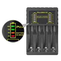 4 Slots Battery Charger Intelligent Type C Micro Fast Charger For AAA/AA Rechargeable Ni-MH/Ni-Cd Batteries With LED Indicator