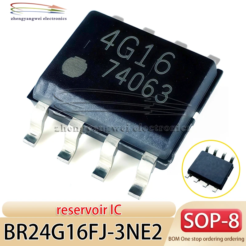 5PCS BR24G16FJ-3NE2 SOP-8 Code 4G16 16Kbit I2C Schnittstelle EEPROM Speicher IC Chip