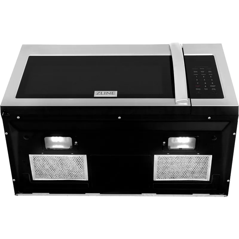 ZLINE Over the Range Convection Microwave Oven in Stainless Steel with Modern Handle and Sensor Cooking 4