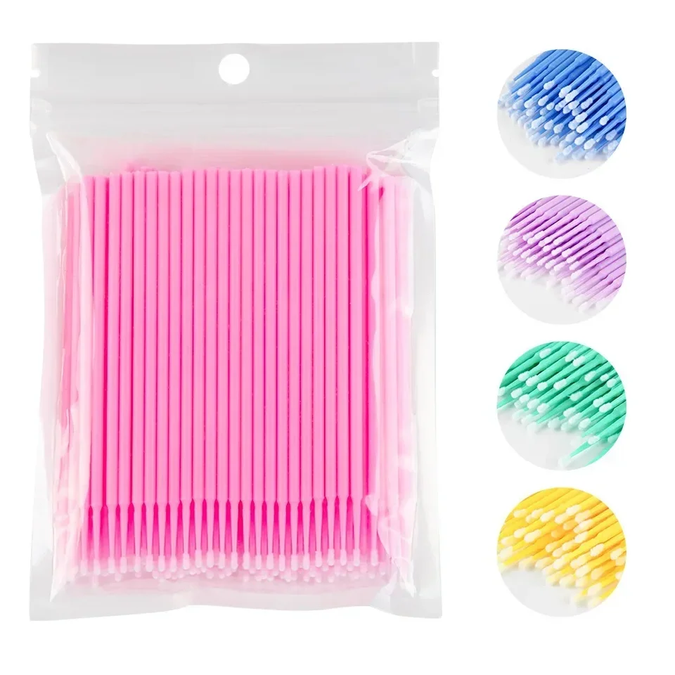 Colorful Eyelash Cleaning Brushes Pack of 500