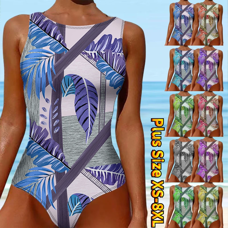 New Women's Swimwear One Piece Monokini Bathing Suits Swimsuit High