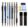 2.0mm Mechanical Pencil Set Black /Color Lead Refill 2B Automatic Pencil Students Art Sketch Painting Writing Stationery Gifts 1