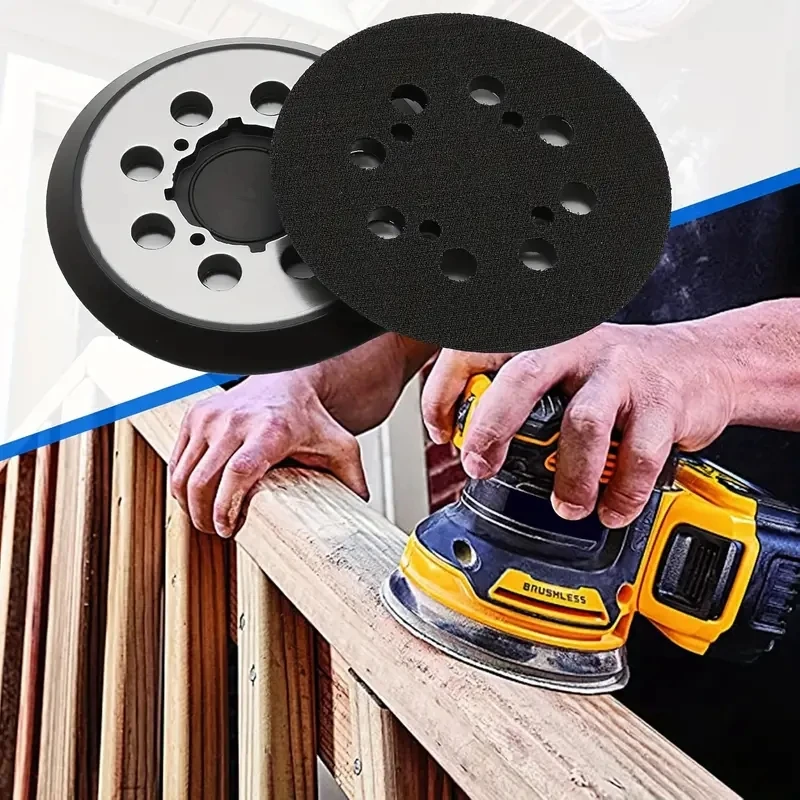 Ricambi Levigatrici Milwaukee Piastra Abrasiva Per Levigatrice - Diametro 150 Mm Con Gomma Di Ricambio Ricambi Milwaukee - Foto 3