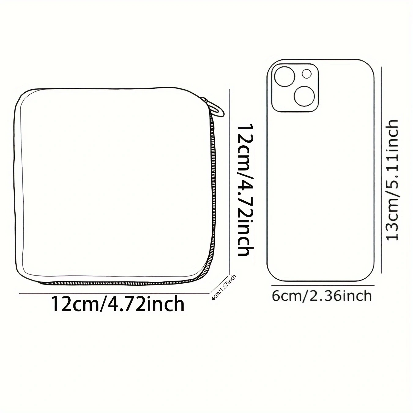 Floral pattern printed sanitary napkin storage bag, women's lightweight tissue bag, sanitary tissue bag