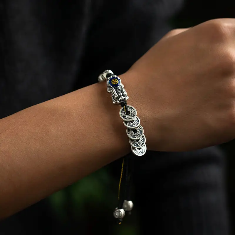 New 2023 Vintage Fashion Lucky Pixiu Bracelet Personality Hip-hop Punk Open Bracelet Banquet Jewelry Accessories Gift