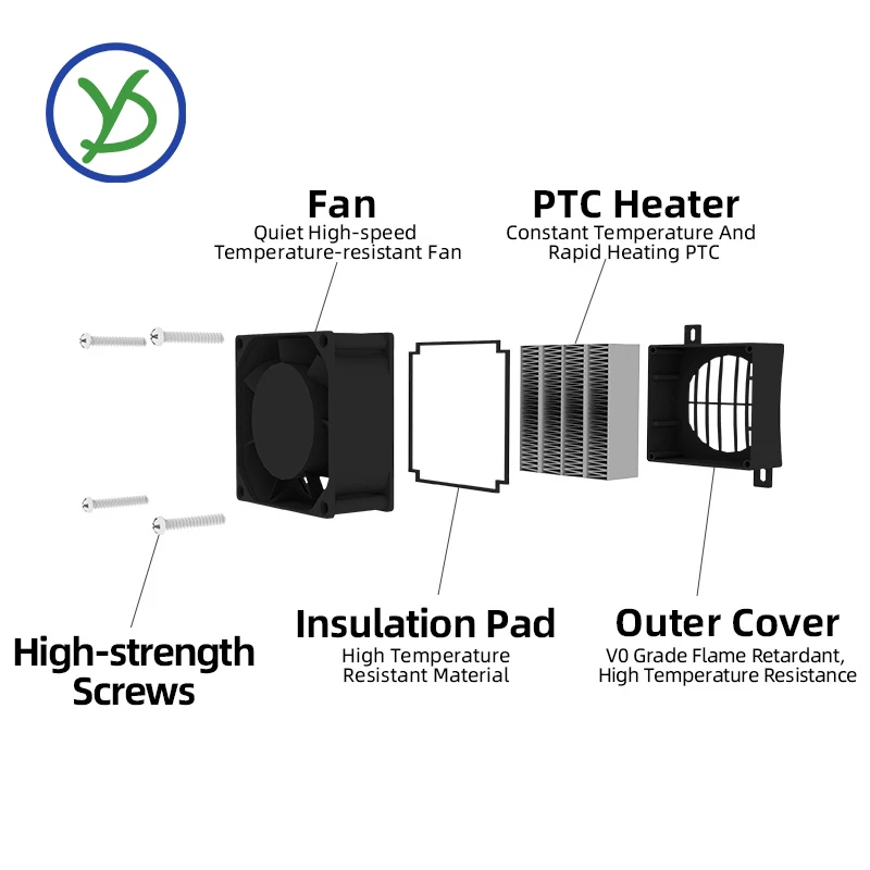 Plaque Chauffante Thermostatique 12V PTC 25W Pour Chauffage à Air Et à