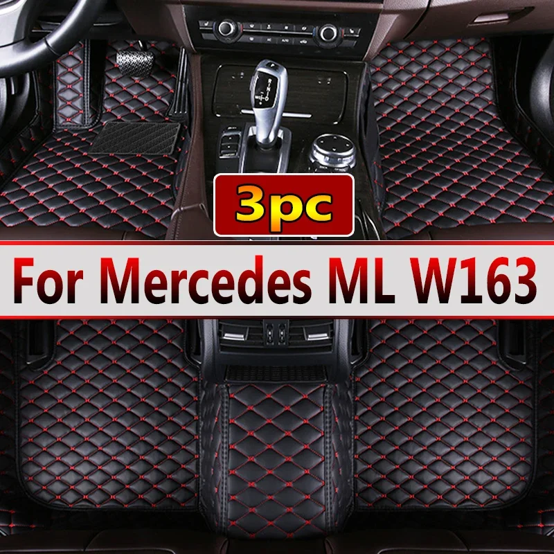 

Автомобильные коврики для Mercedes ML W163 1998-2005, аксессуары для прямых поставок, интерьерные аксессуары 100%, кожаные коврики, накладки для ног