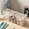 Makeup Storage Organizer Bathroom Jar Cotton Swab Storage Acrylic Square Container Cotton Puff Storage Box Cosmetic Cotton Box 3