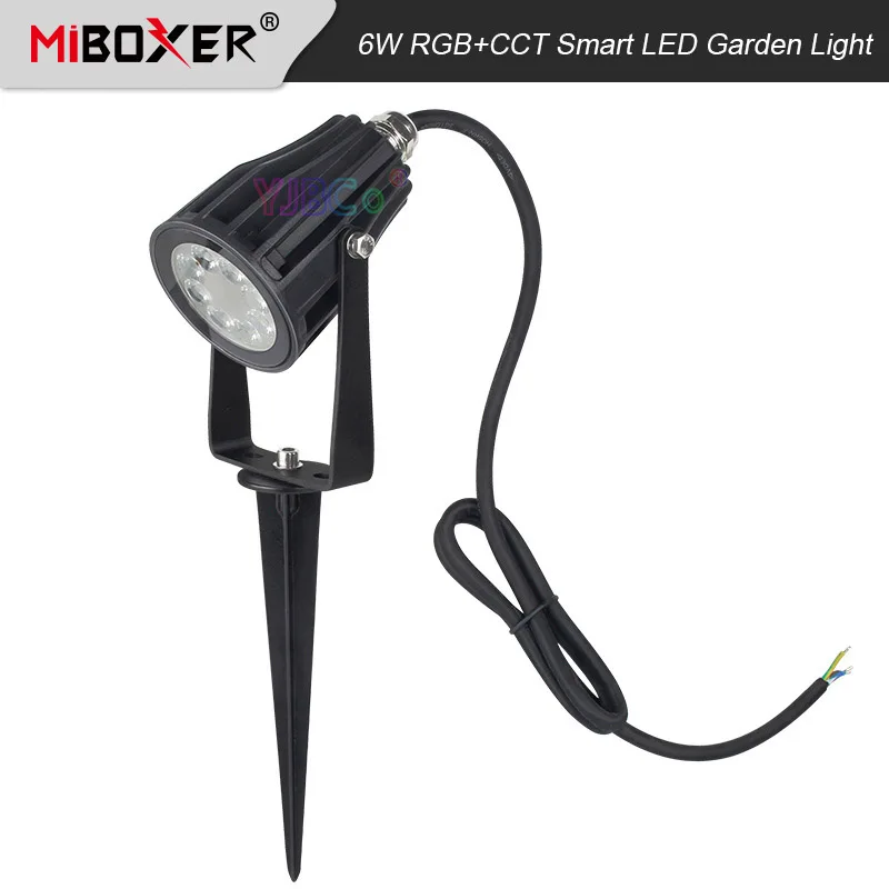 Miboxer RGBCCT 6W LED Garden Light Waterproof IP66 FUTC04 Smart Lawn Lamp AC 110V 220V Outdoor Lights 2.4G RF Remote control susweetlife 16inch 32inch silent air circulation purification leaf less electric fan remote control floor fan 110v 220v