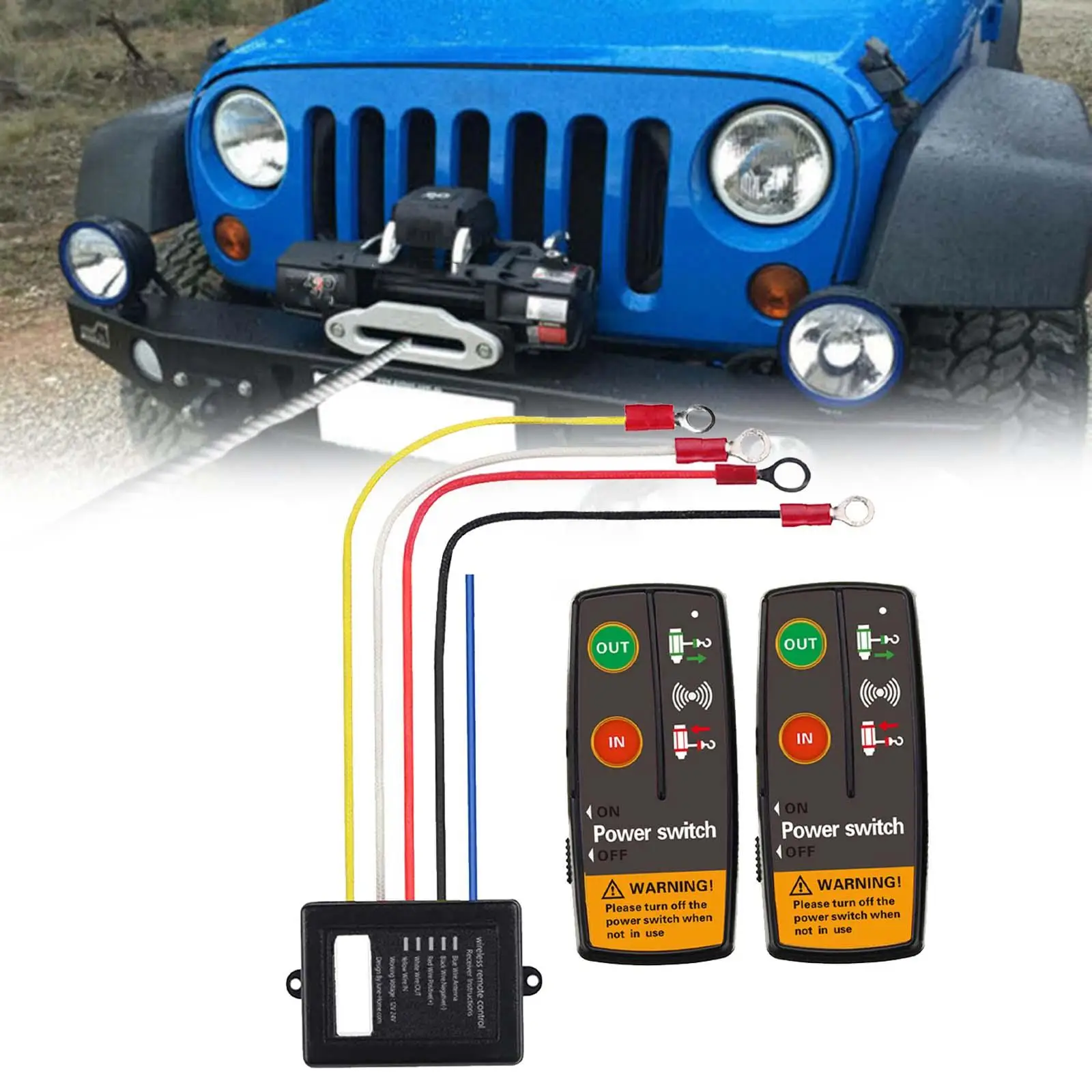 24V 12V Electric Smart Winch Waterproof Wireless for ATV Trailer Truck