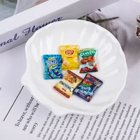 5Pcs/set 1:12 Dollhouse Miniature Snack Mini Potato Chips Food for Barbies Blyth Doll House Pretend Play Kitchen Accessories Toy 1