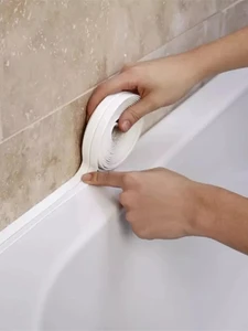 Лента герметичная самоклеящаяся водостойкая для ванной и кухни